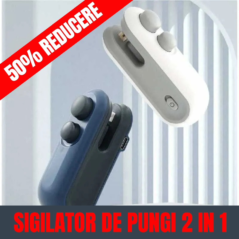 Sigilator de pungi 2-in-1